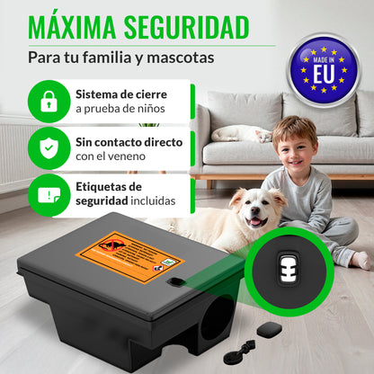 Portacebos para Ratas Grande Profesional - Pack 2 Unidades - Mice&Co