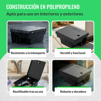 Portacebos para Ratas Grande Profesional - Pack 2 Unidades - Mice&Co