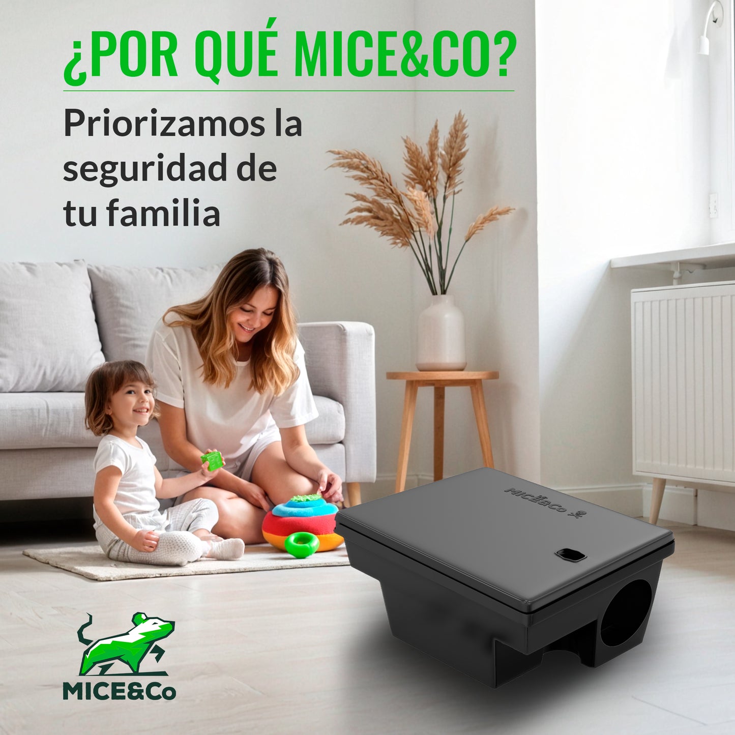 Portacebos para Ratas Grande Profesional - Pack 2 Unidades - Mice&Co