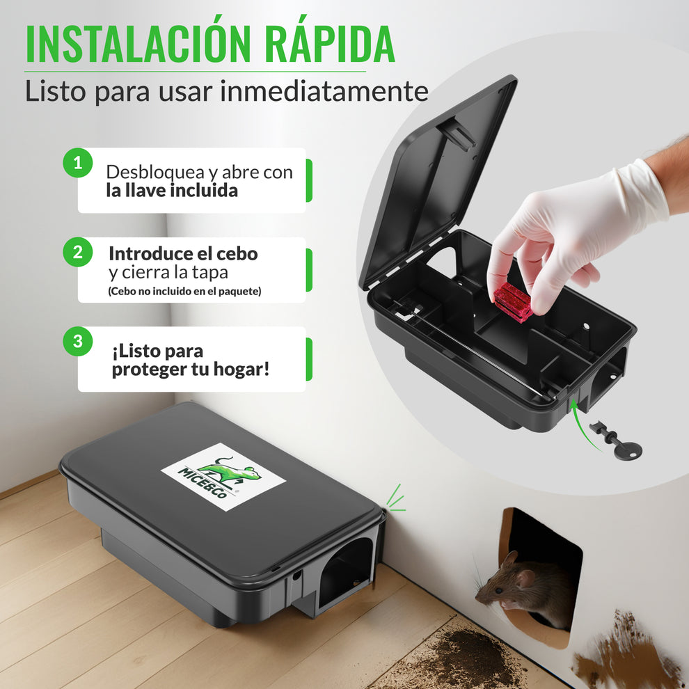 Rat Bait Stations – Pack of 2 Units – Mice&Co