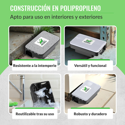 Portacebos para Ratas con Tapa Transparente - Pack 2 Unidades - Mice&Co